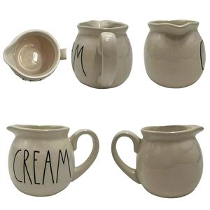Rae Dunn CREAM Ceramic pitcher creamer